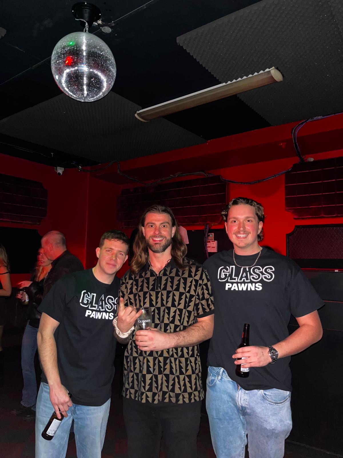 Jamie with fans